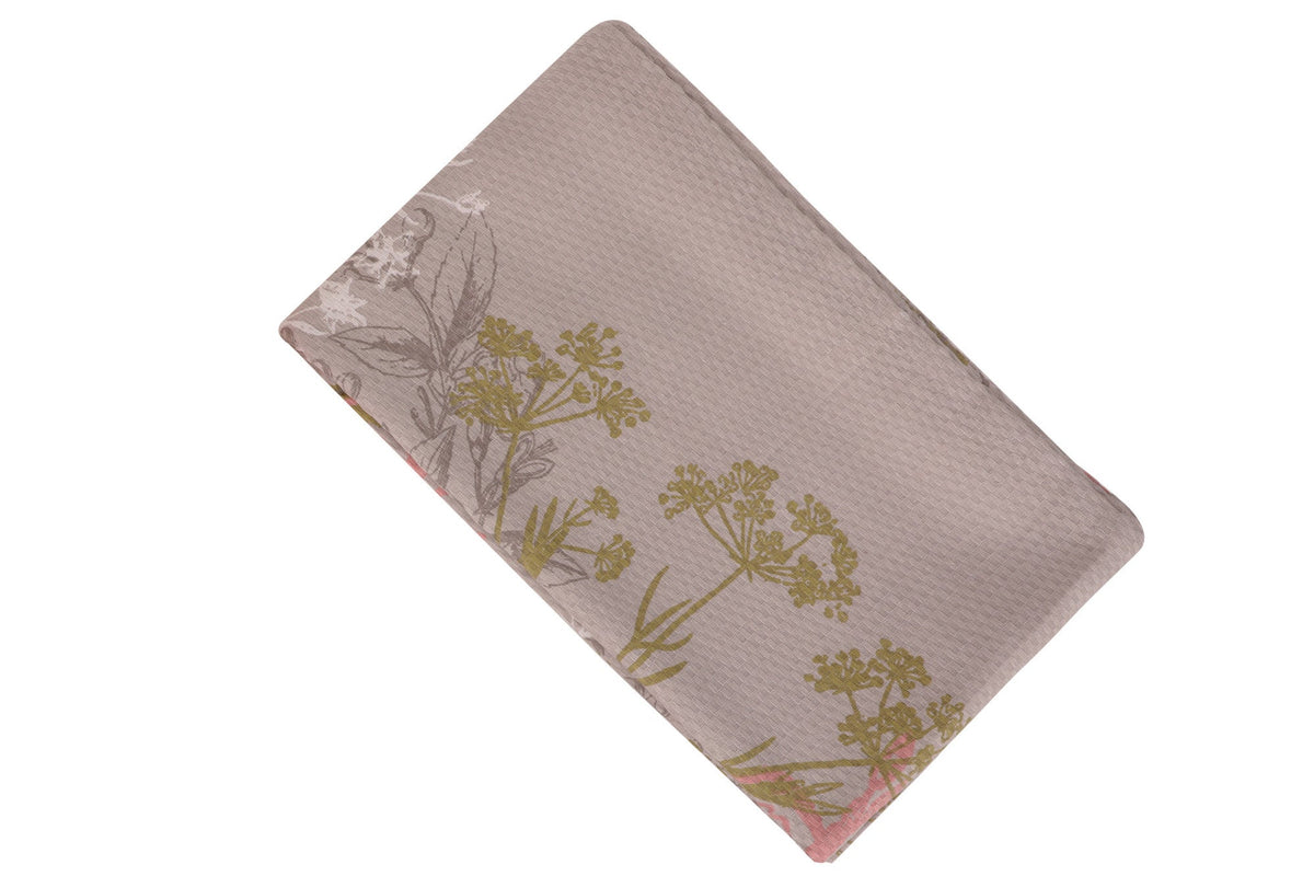 Cuvertură pichet pat dublu, Urla - Beige, Bej / Roșu / Somon / Verde