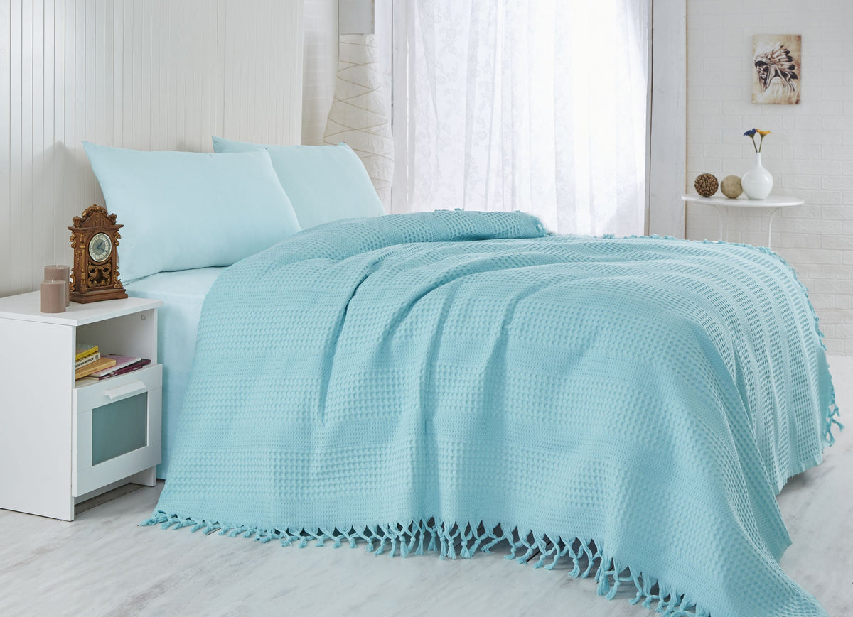 Cuvertură pichet pat dublu, 115 - Turquoise, Turcoaz