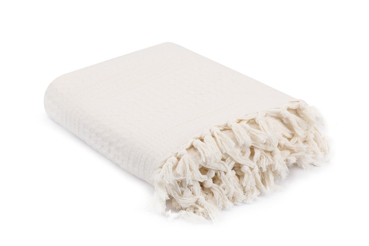 Cuvertură pichet pat dublu, 120 - Cream, Crem