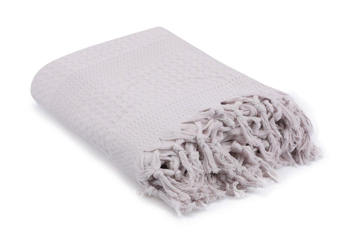 Cuvertură pichet pat dublu, Light Grey, Gri deschis