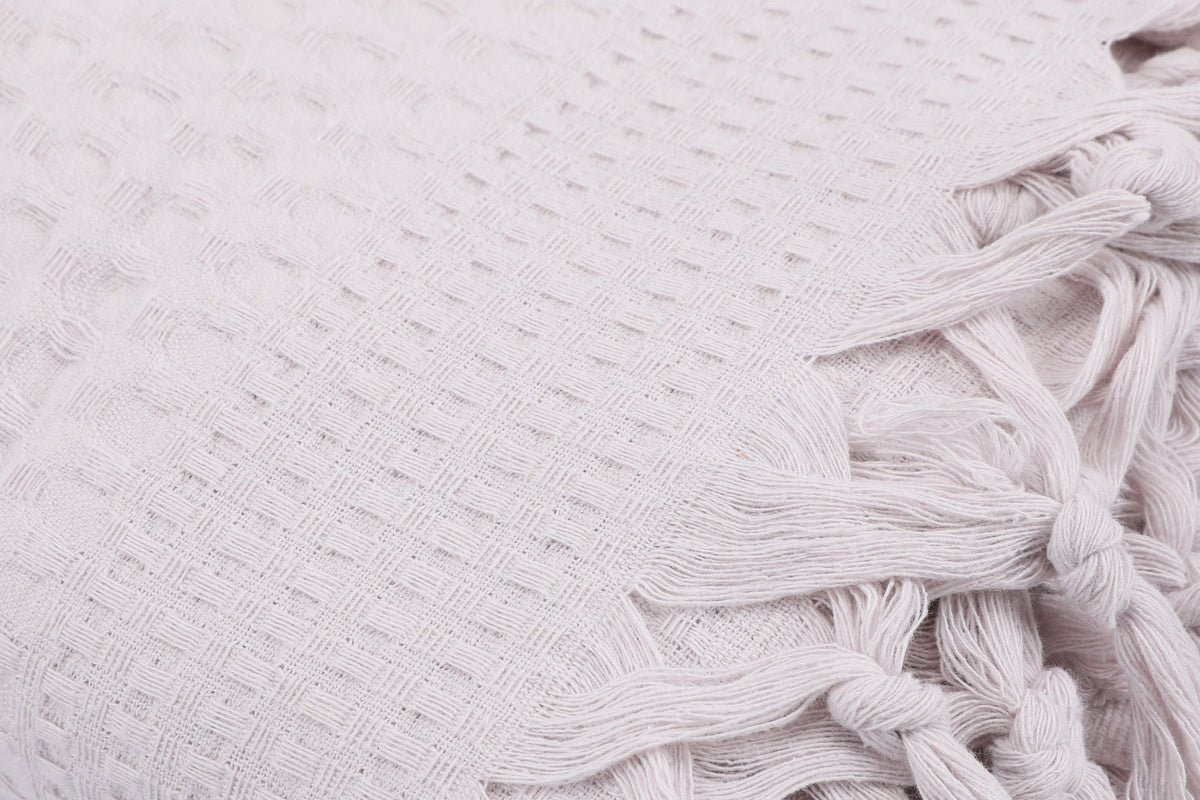 Cuvertură pichet pat dublu, Light Grey, Gri deschis