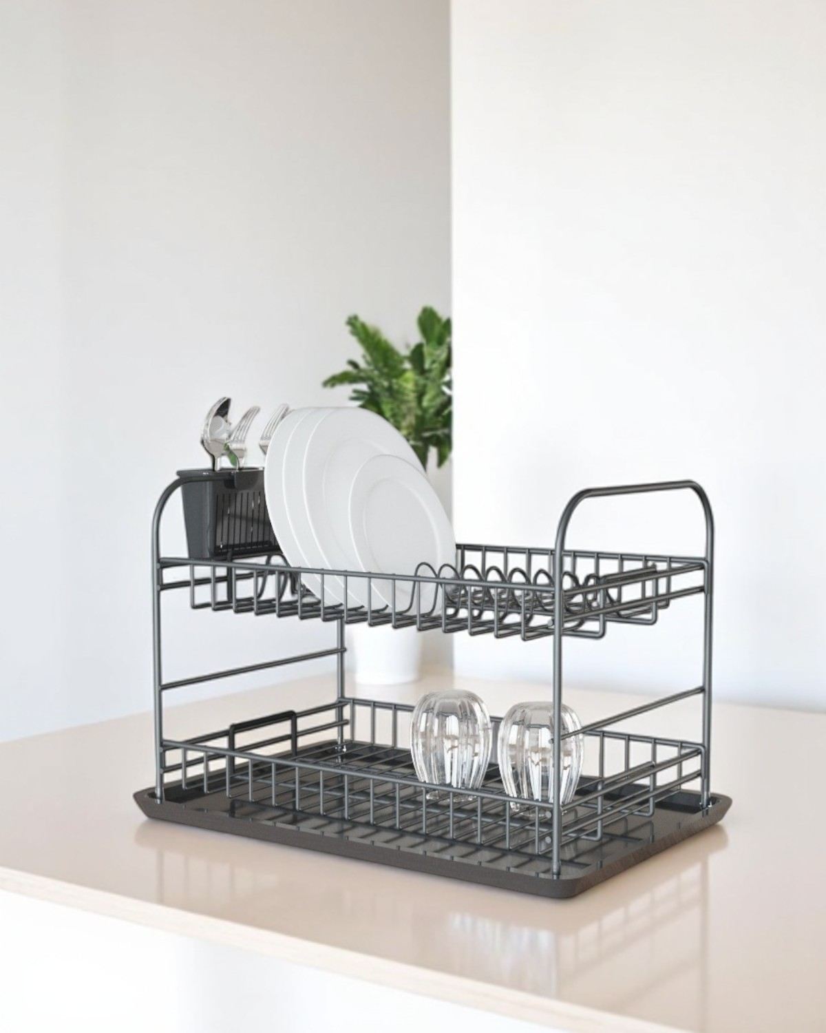 Suport vase, SM008-B, Negru