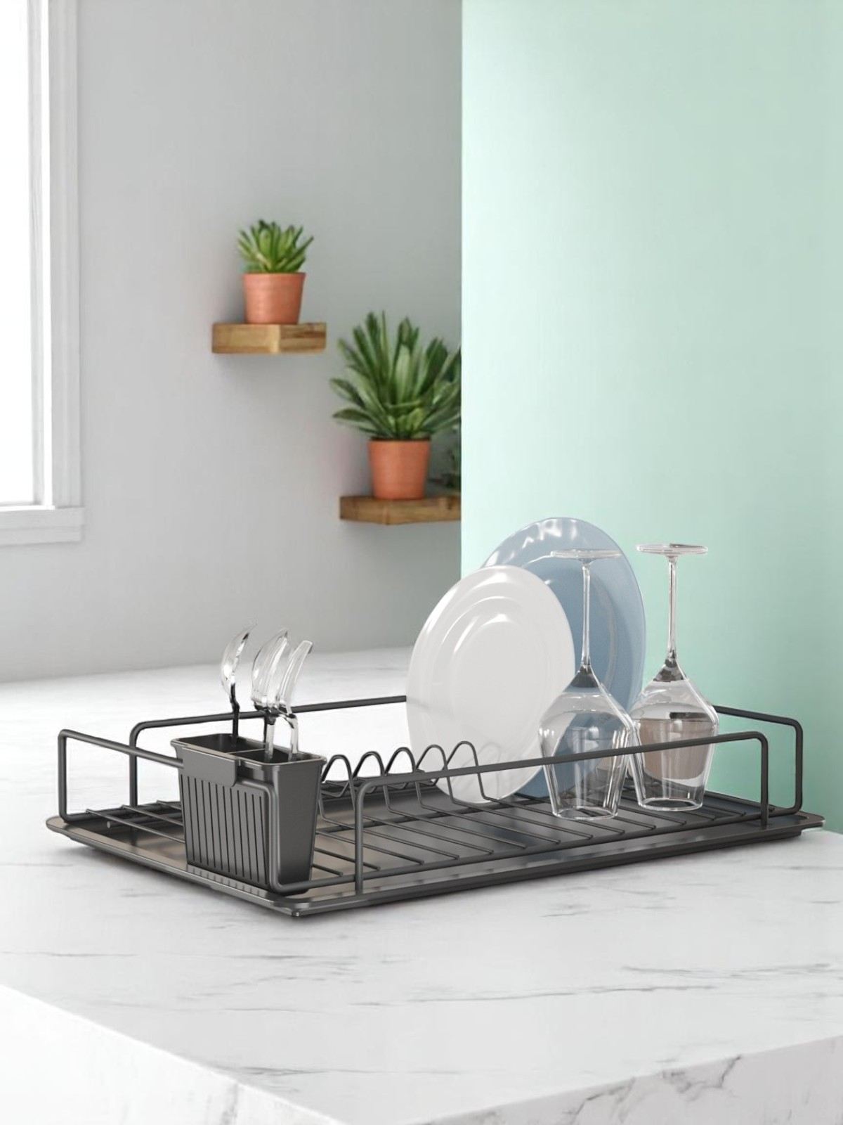 Suport vase, SM010-B, Negru
