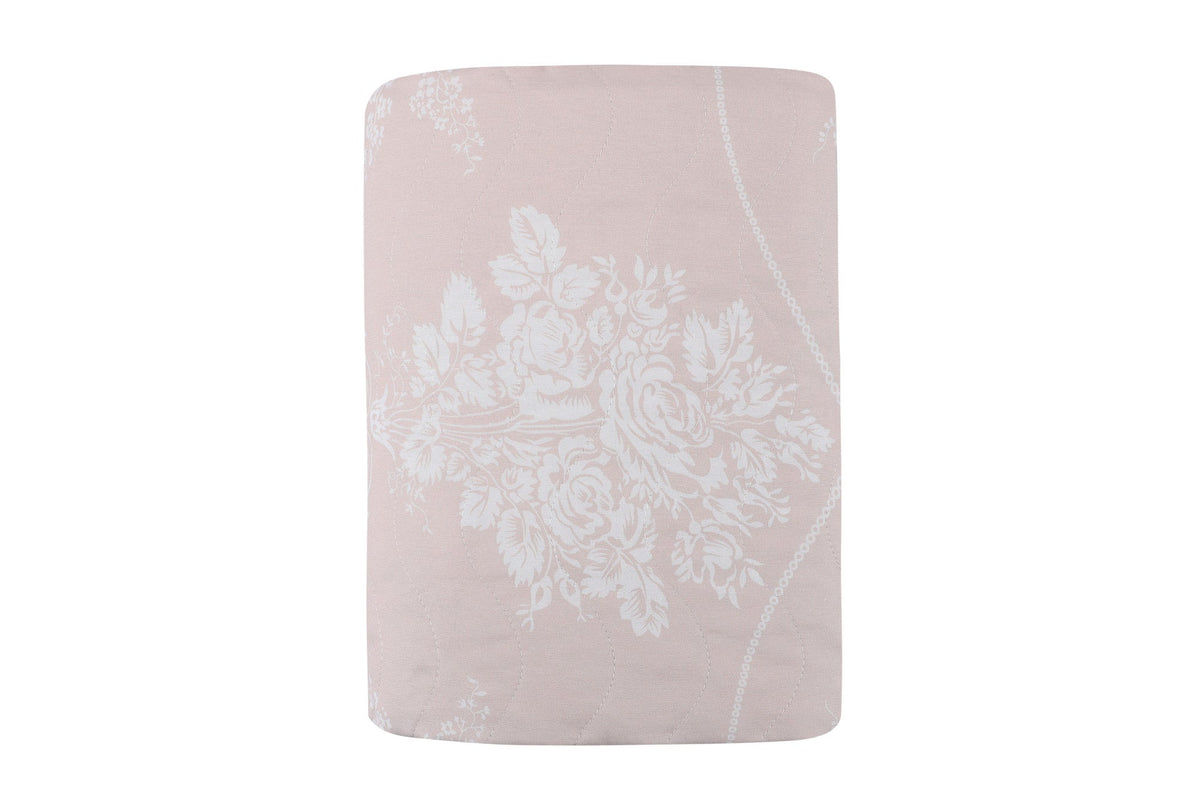 Set cuvertură pat dublu, Kraliçe - Mink, Vizon / Alb