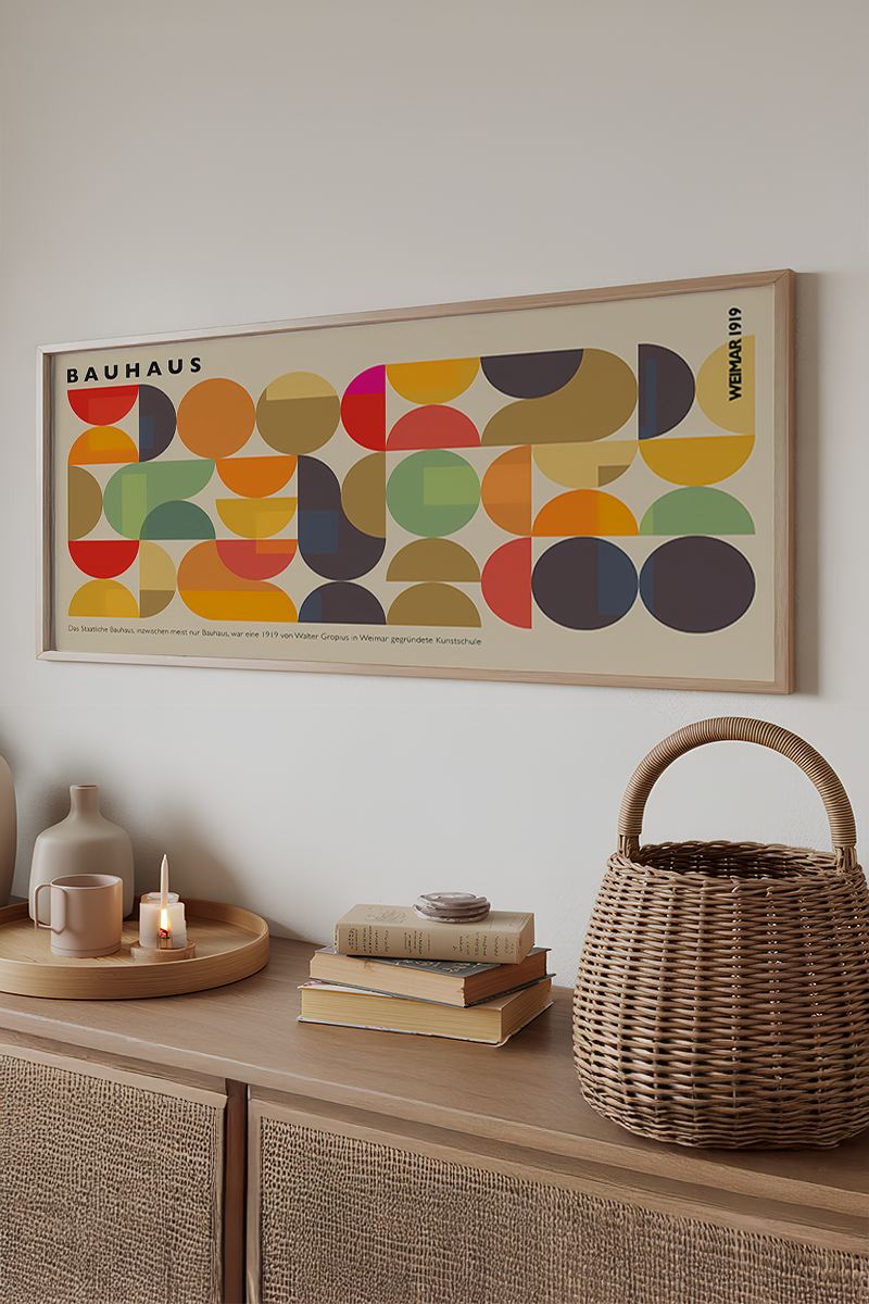 Tablou decorativ MDF cu ramă, Artsmdfyty4-50120, Multicolor