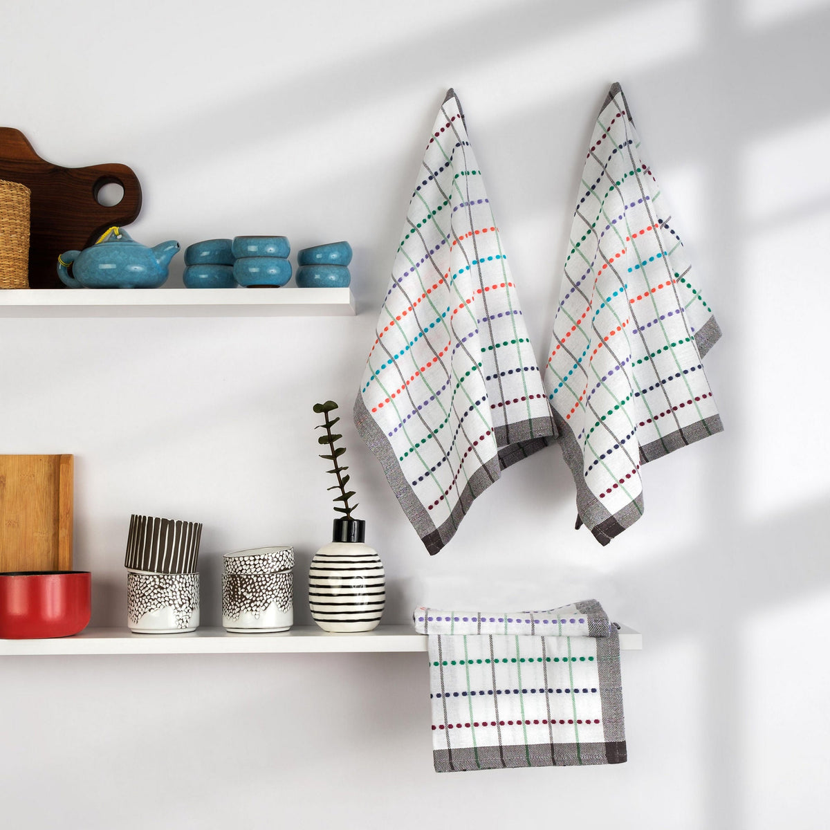 Set prosoape mâini (4 piese), Renkli, Multicolor