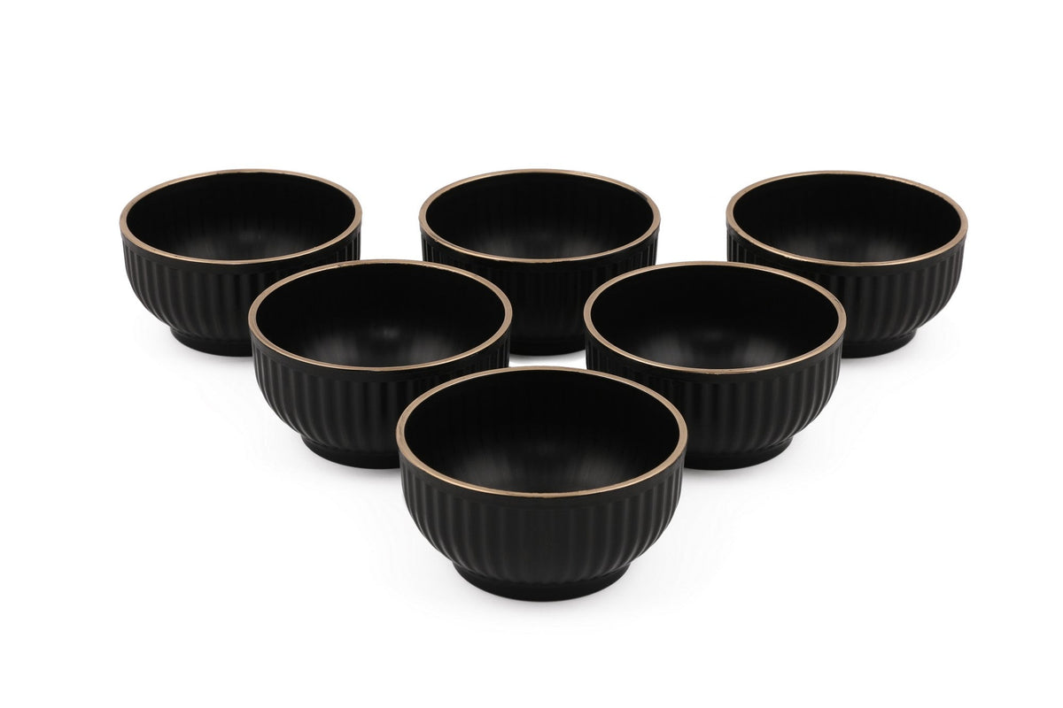 Set boluri (6 piese), C-DD07 - Black, Negru