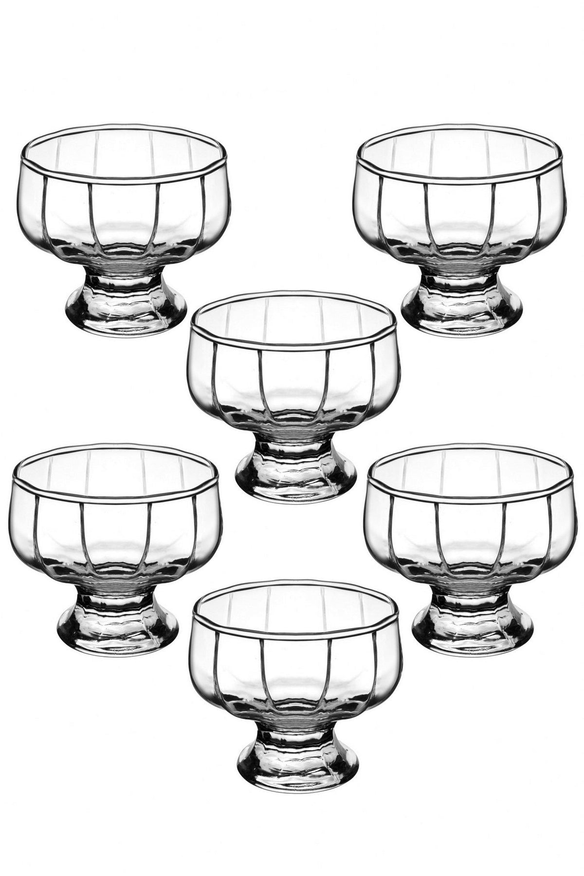 Set boluri sticlă (6 piese), IC0796GCL, Transparent