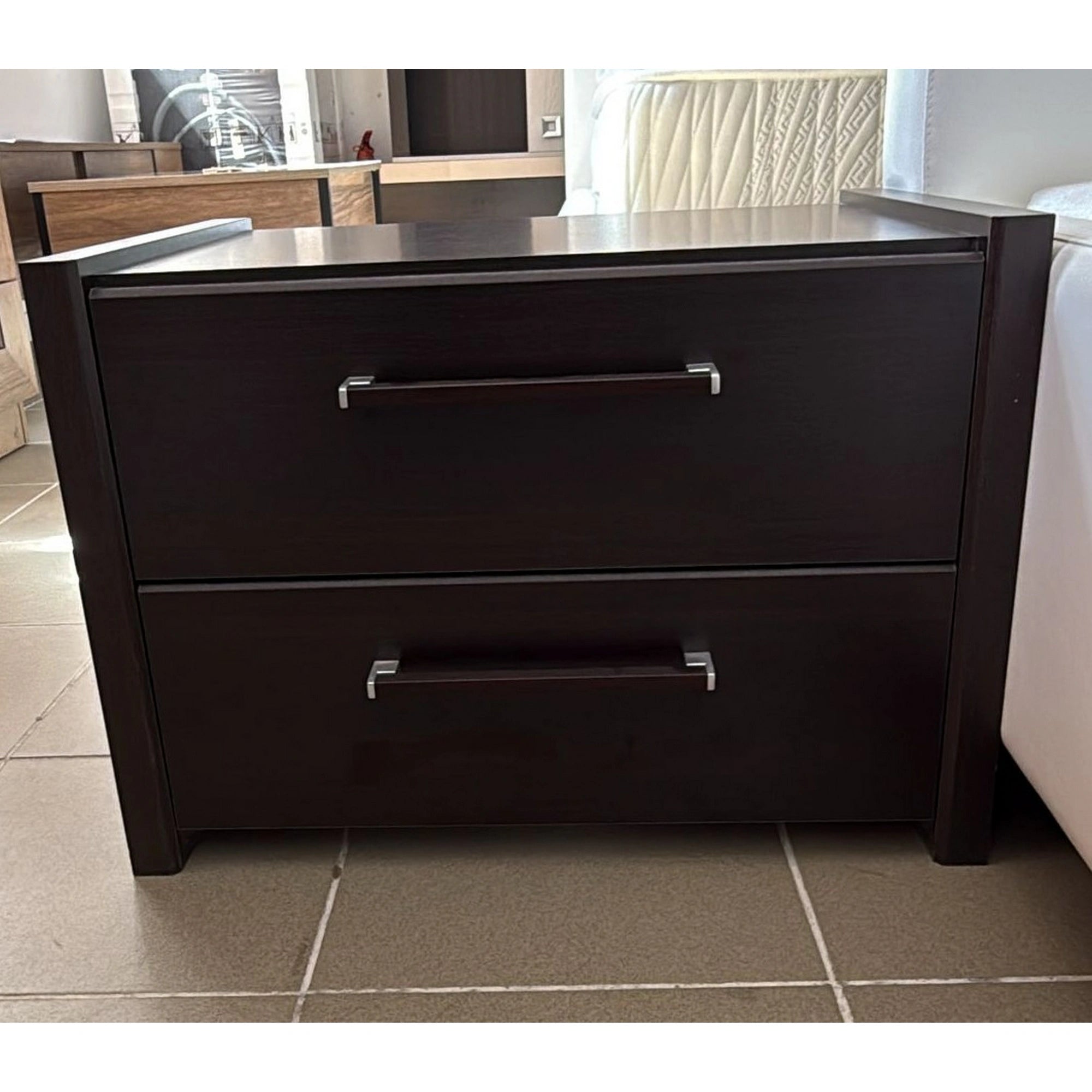 PRODUS RESIGILAT - Noptiera MIRACCO, wenge, PAL, 57x40x40 cm