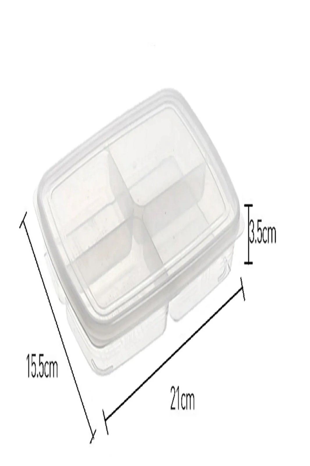 Set cutii depozitare (12 piese), Bayev - 400, Transparent
