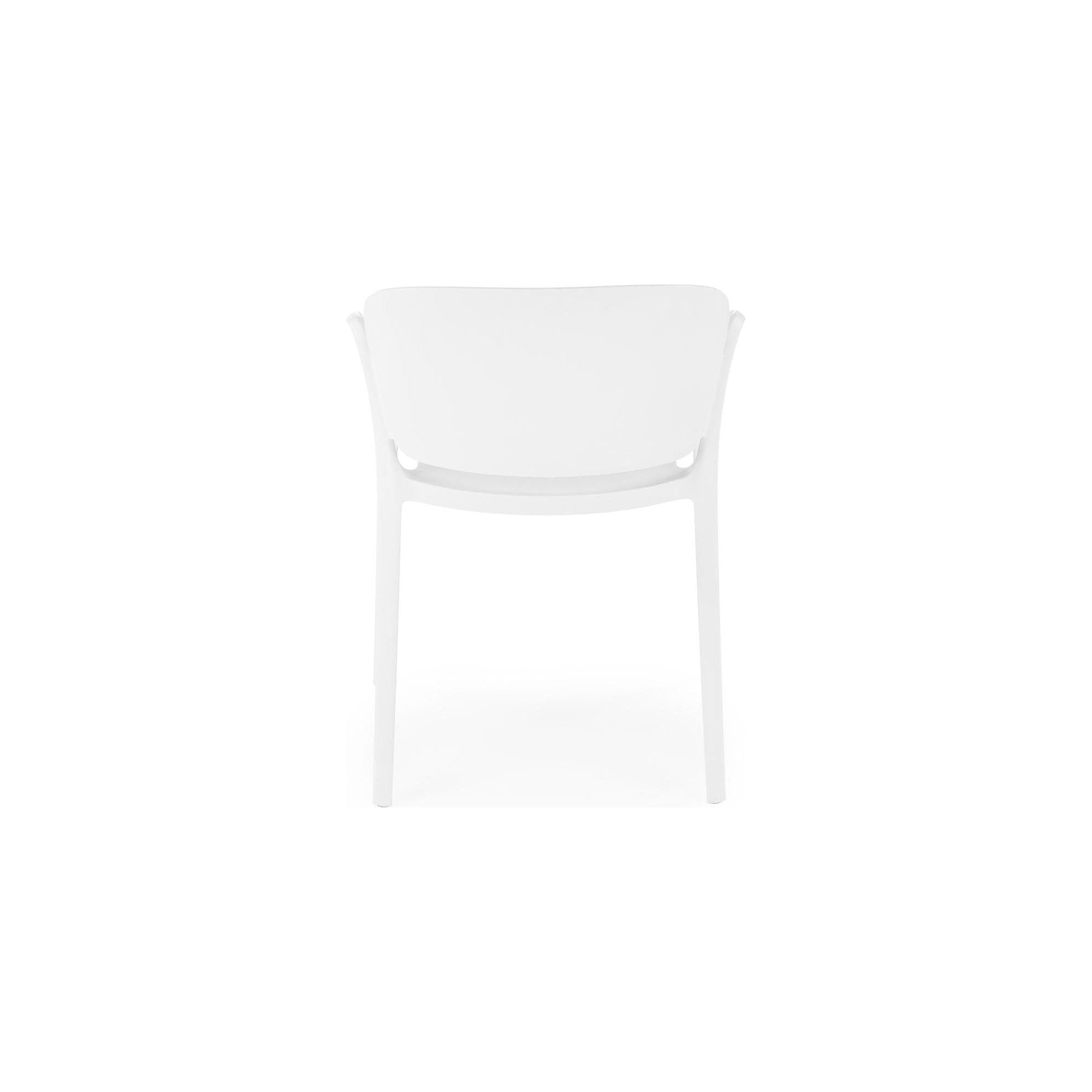 Scaun K491, alb, polipropilena, 60x56x76 cm