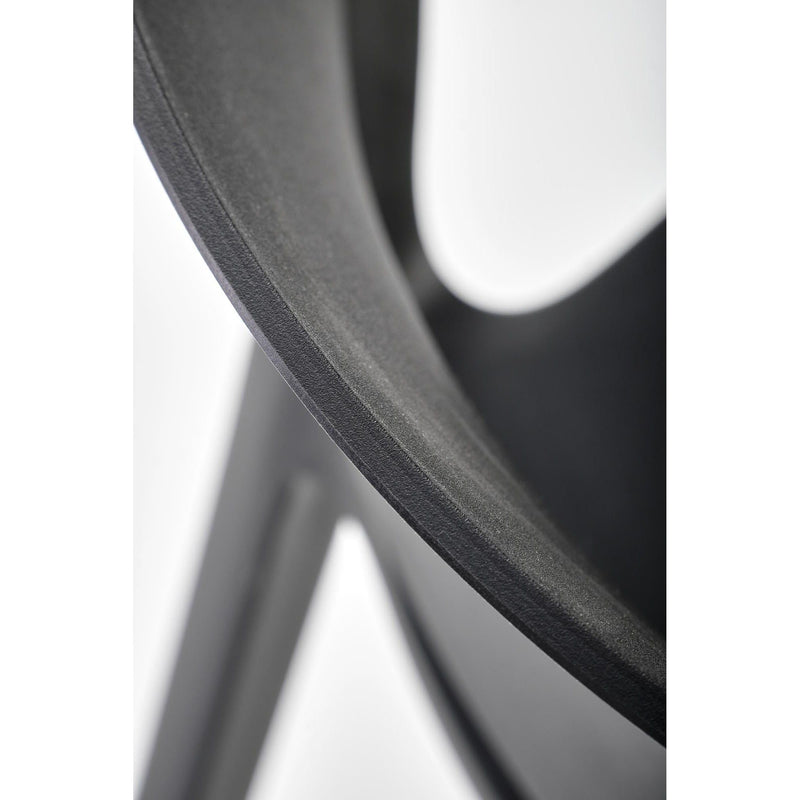 Scaun K491, negru, polipropilena, 60x56x76 cm