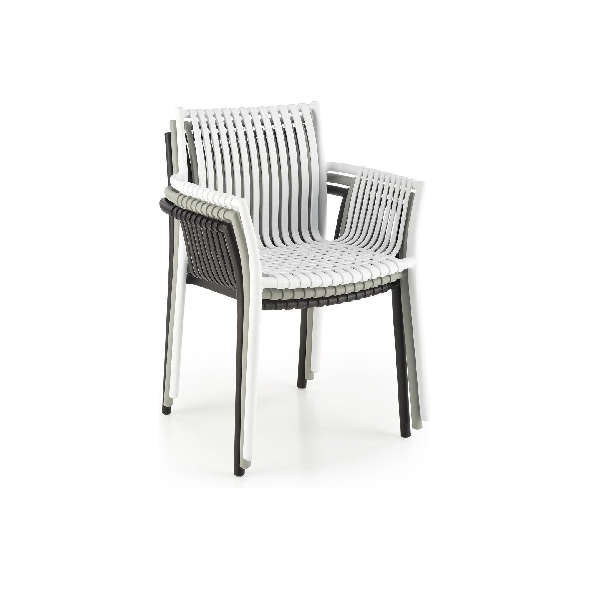 Scaun K492, negru, polipropilena, 60X56X84 cm