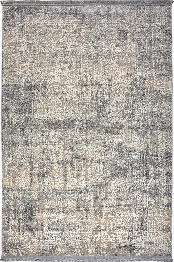 Covor NOTTA, 80x150 cm, forma dreptunghiulara, poliester, gri, 1121