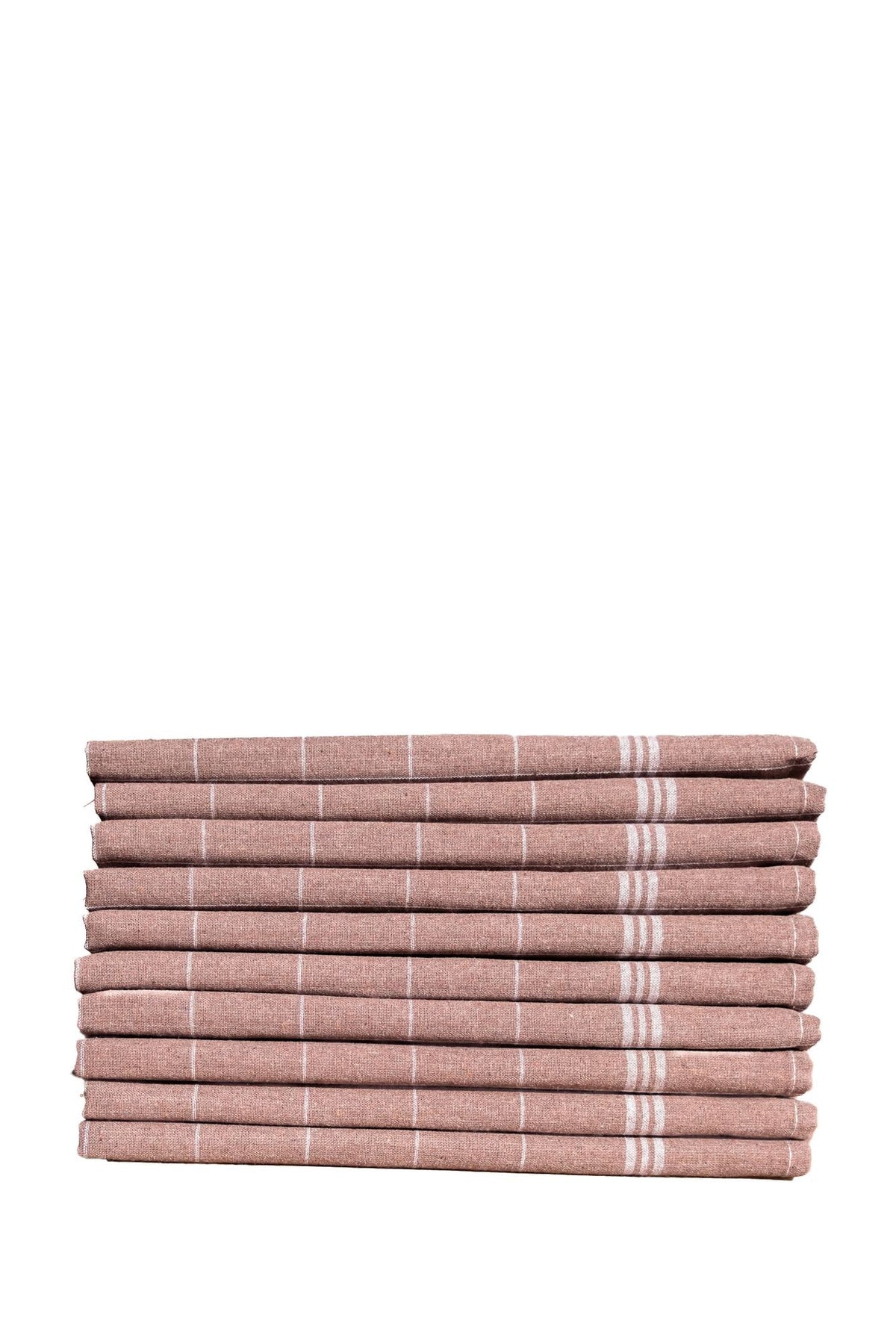Set prosoape de bucătărie (10 piese), Juno - Brown, White, Maro / Alb