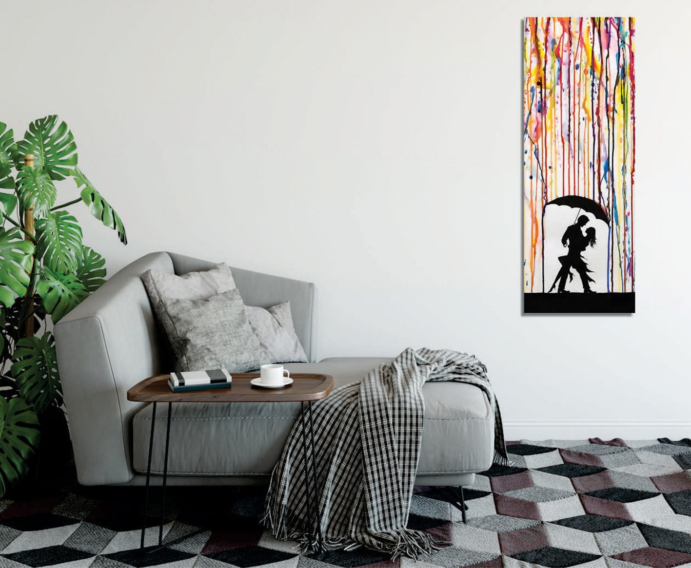 Tablou decorativ pe pânză, PC327, Multicolor