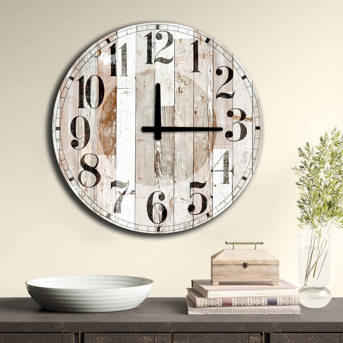 Ceas decorativ MDF, 5050MS-041, Multicolor