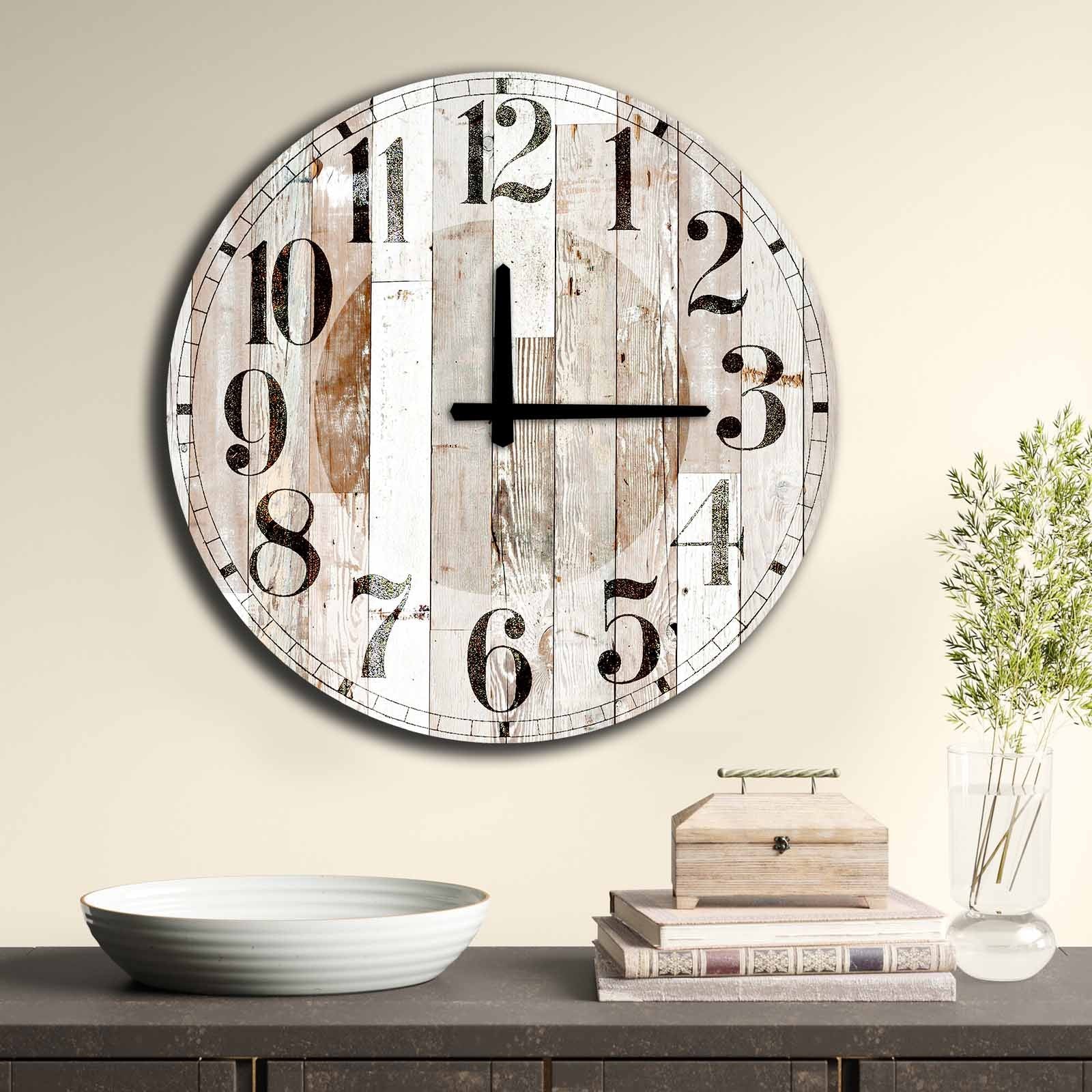 Ceas decorativ MDF, 5050MS-041, Multicolor