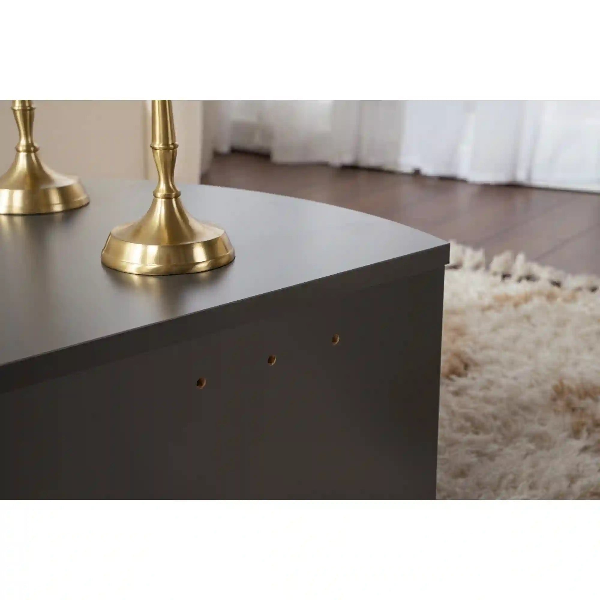 Set 2 masute ORION, gri antracit, PAL melaminat