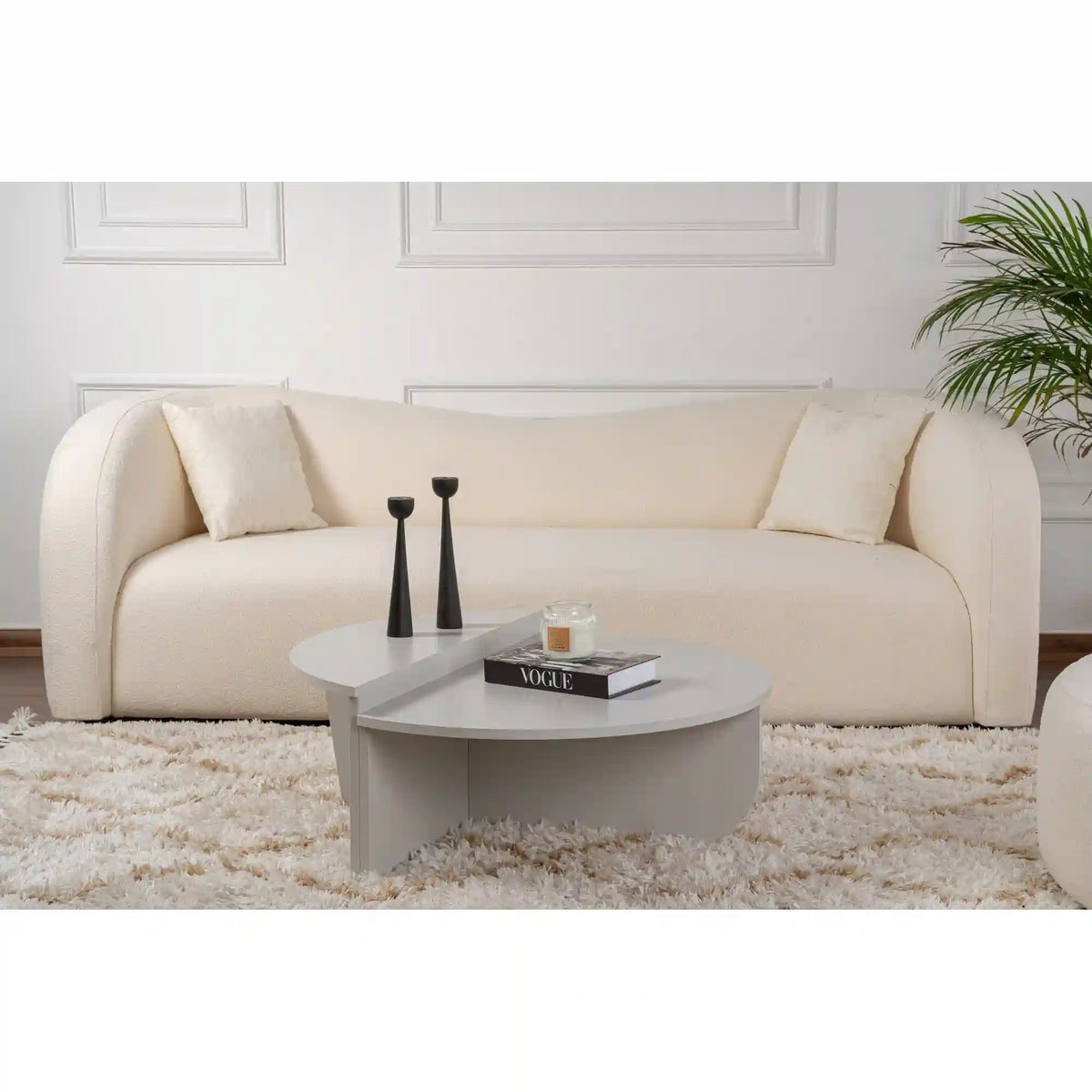 Set 2 masute ORION, gri, PAL melaminat