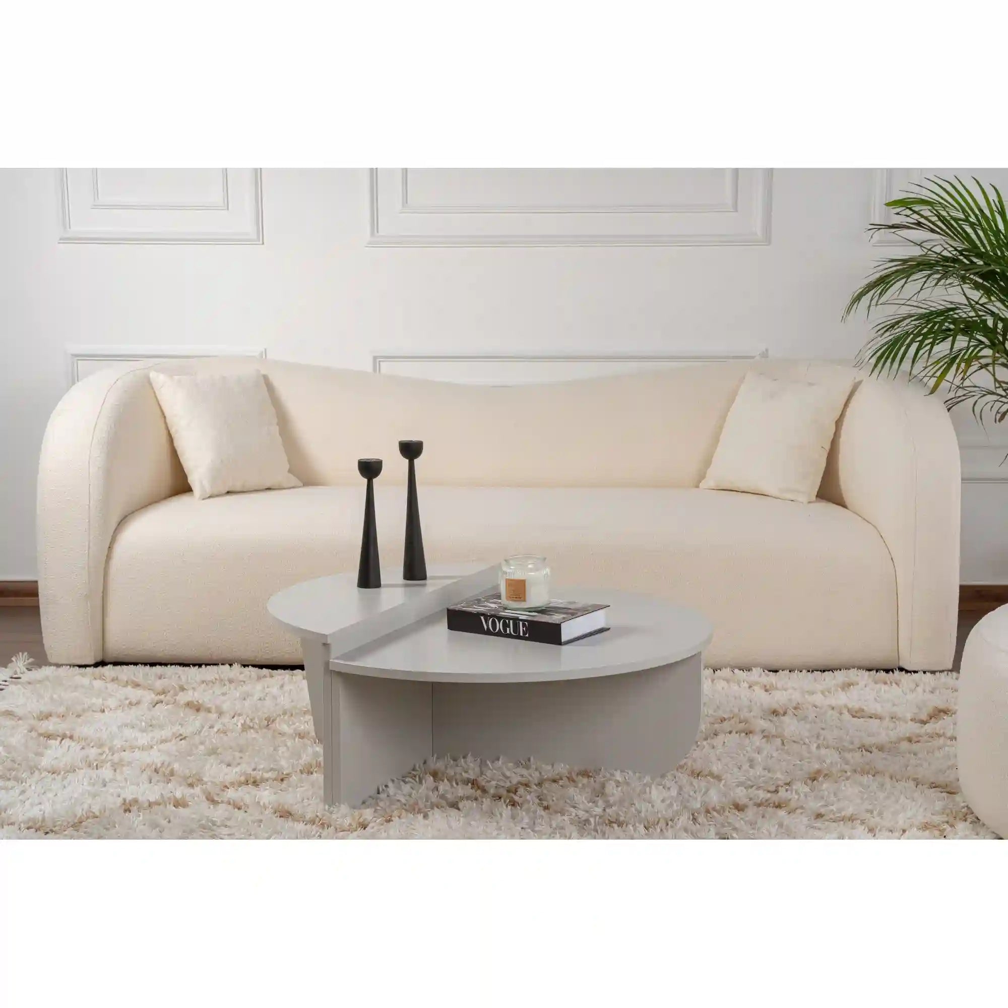 Set 2 masute ORION, gri, PAL melaminat