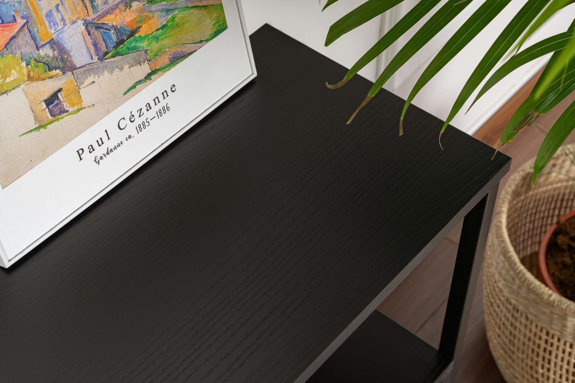 Consolă, Solace - Wood Black, Black, Lemn Negru / Negru