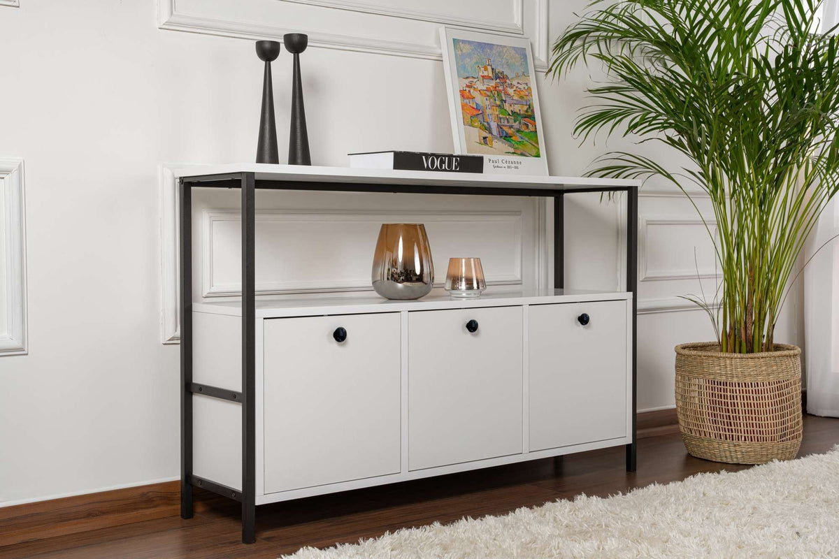 Consolă, Solace - White, Black, Alb / Negru