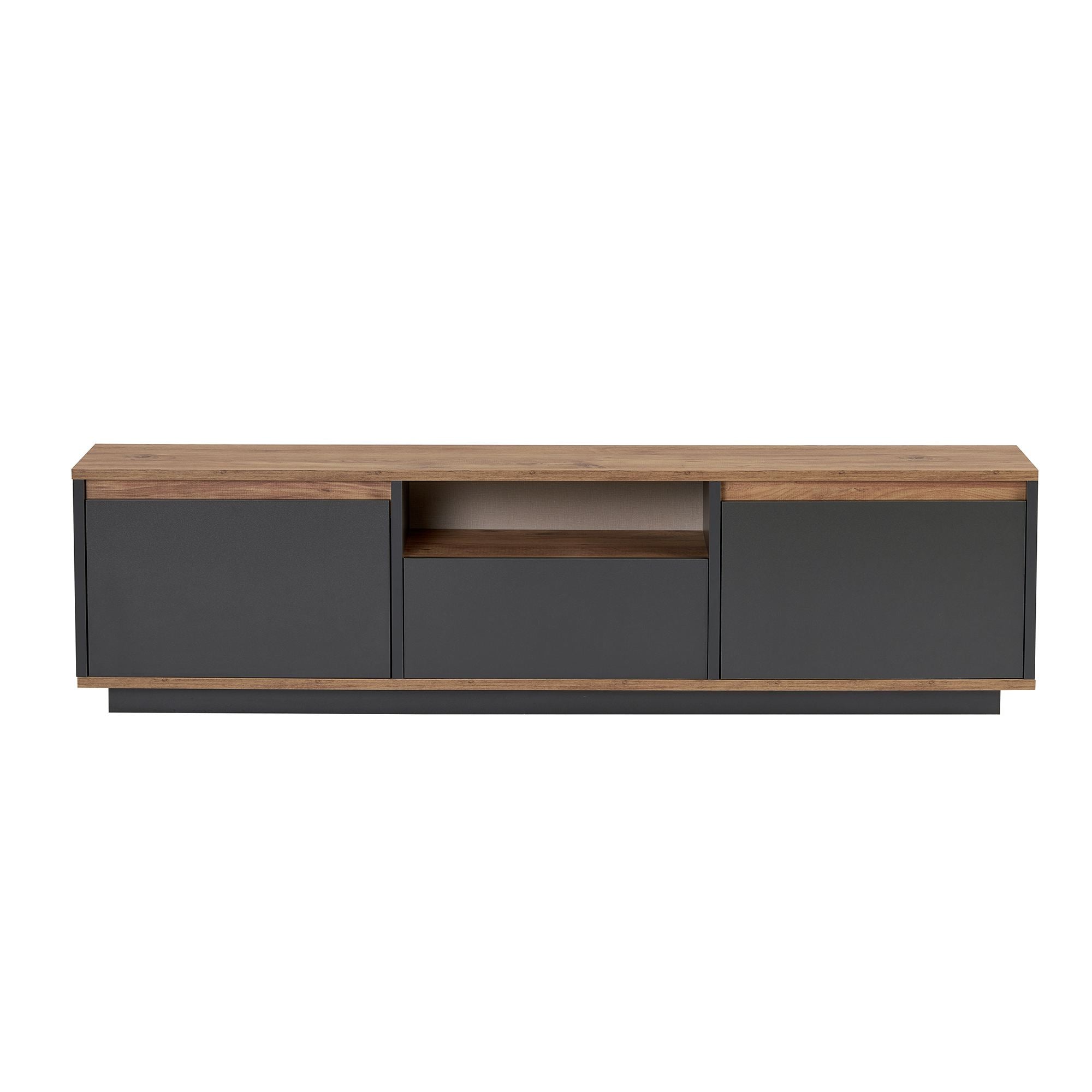 Comodă TV, Sentinel - Anthracite, Atlantic Pine, Antracit / Pin Atlantic