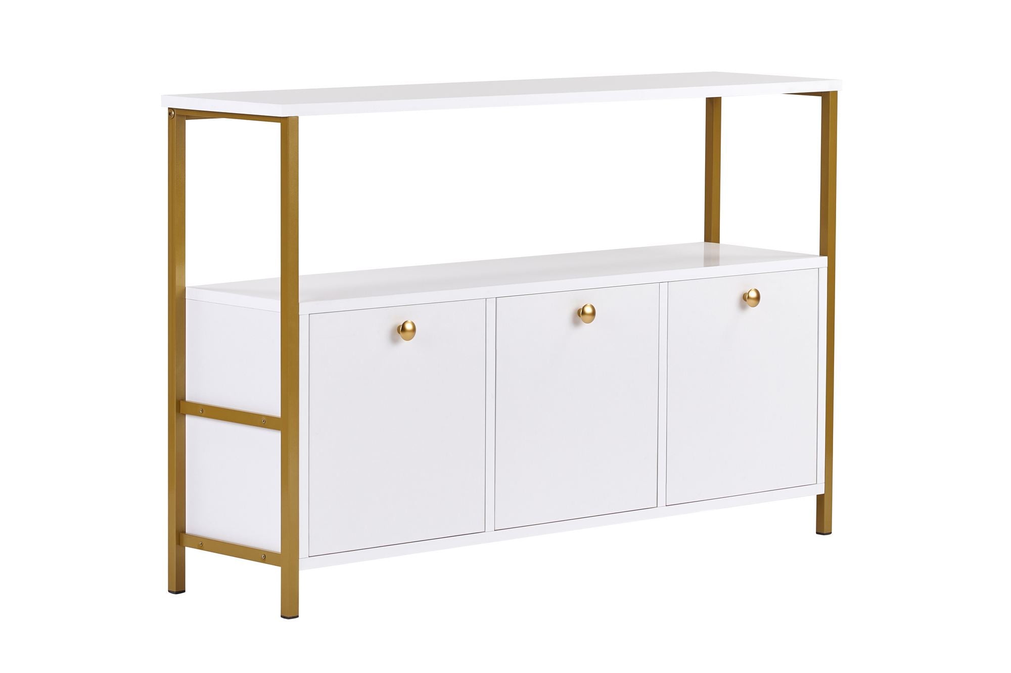 Consolă, Solace - White, Gold, Alb / Auriu