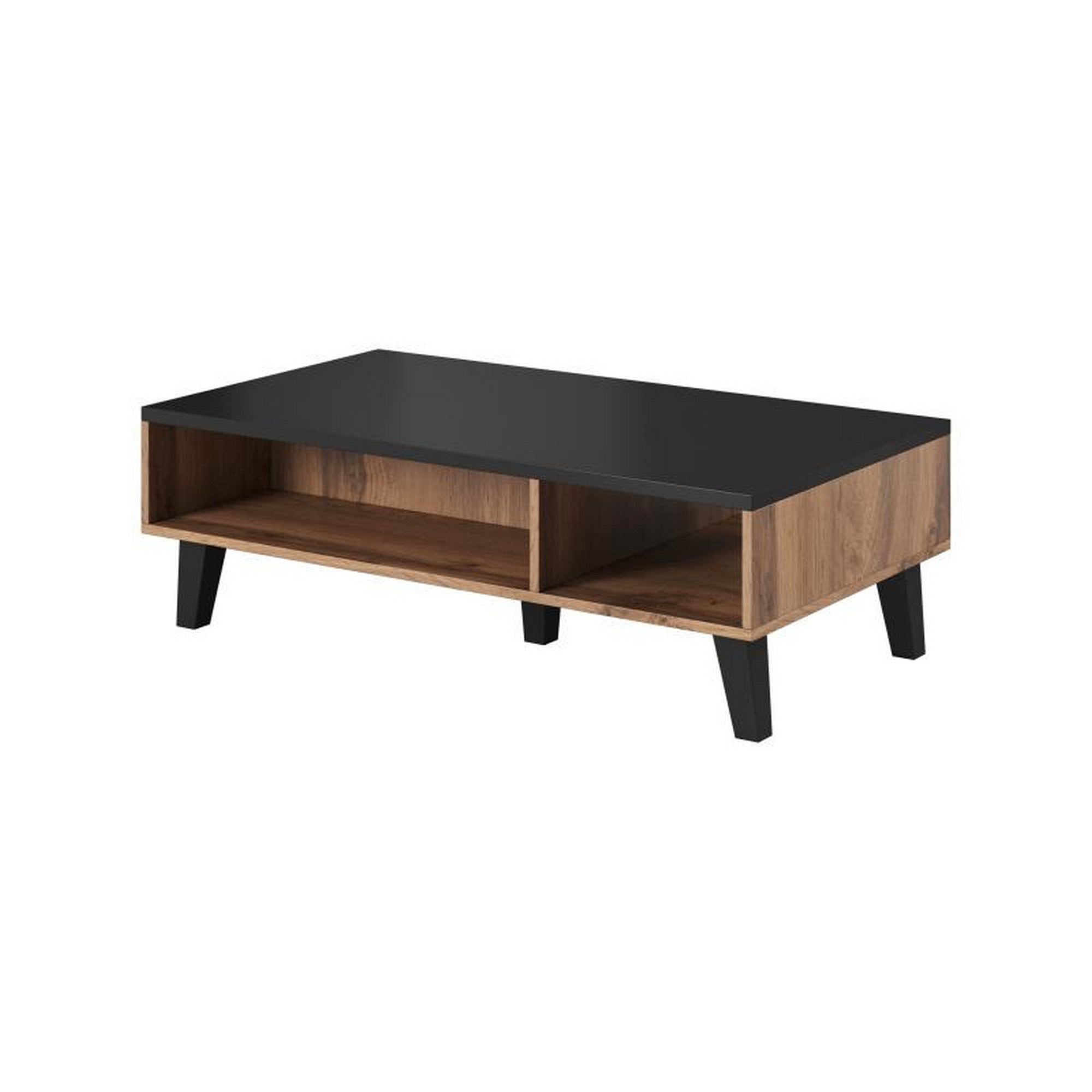 Masuta cafea LOTTA, negru/stejar sonoma, PAL, 110x60x35 cm