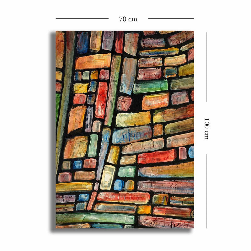 Tablou 252SGH1481, multicolor, panza, 70x100 cm