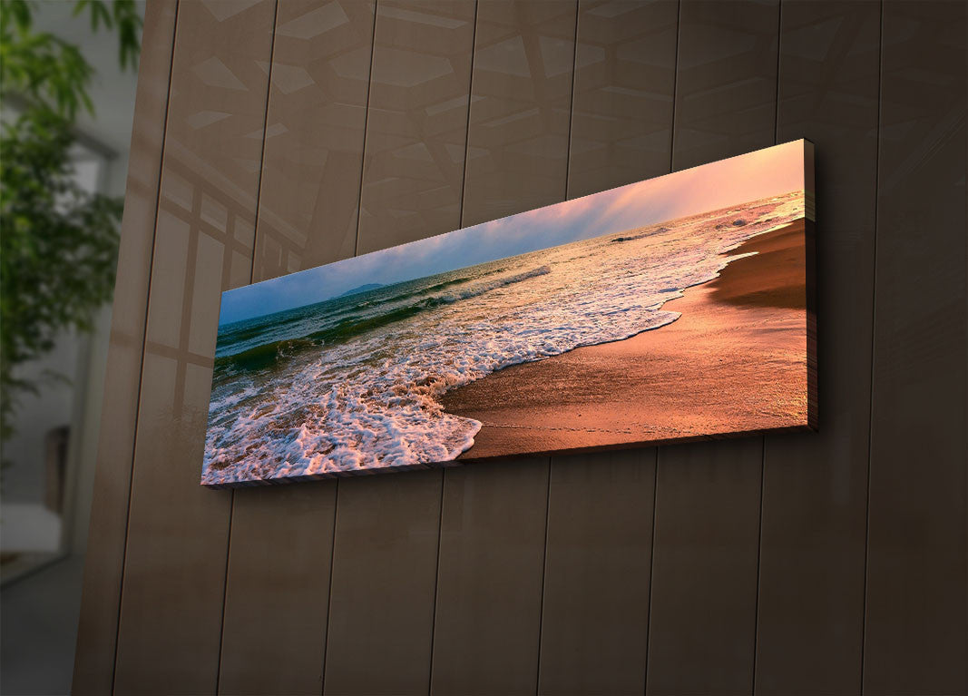 Tablou decorativ pe pânză cu LED, 3090İACT-72, Multicolor