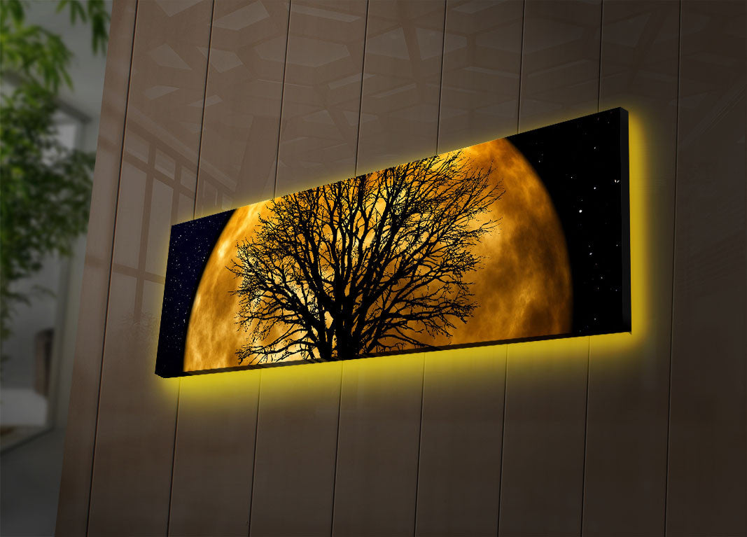 Tablou decorativ pe pânză cu LED, 3090DACT-71, Multicolor