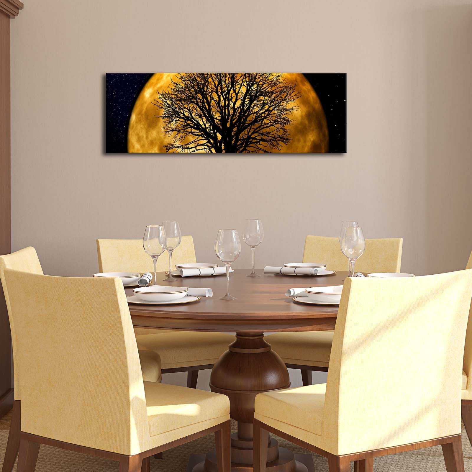 Tablou decorativ pe pânză cu LED, 3090DACT-71, Multicolor