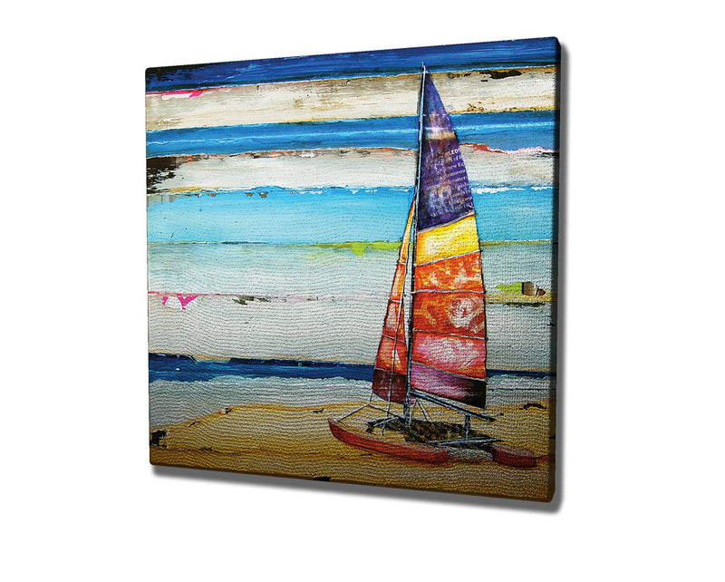 Tablou KC211, multicolor, panza, 45x45 cm