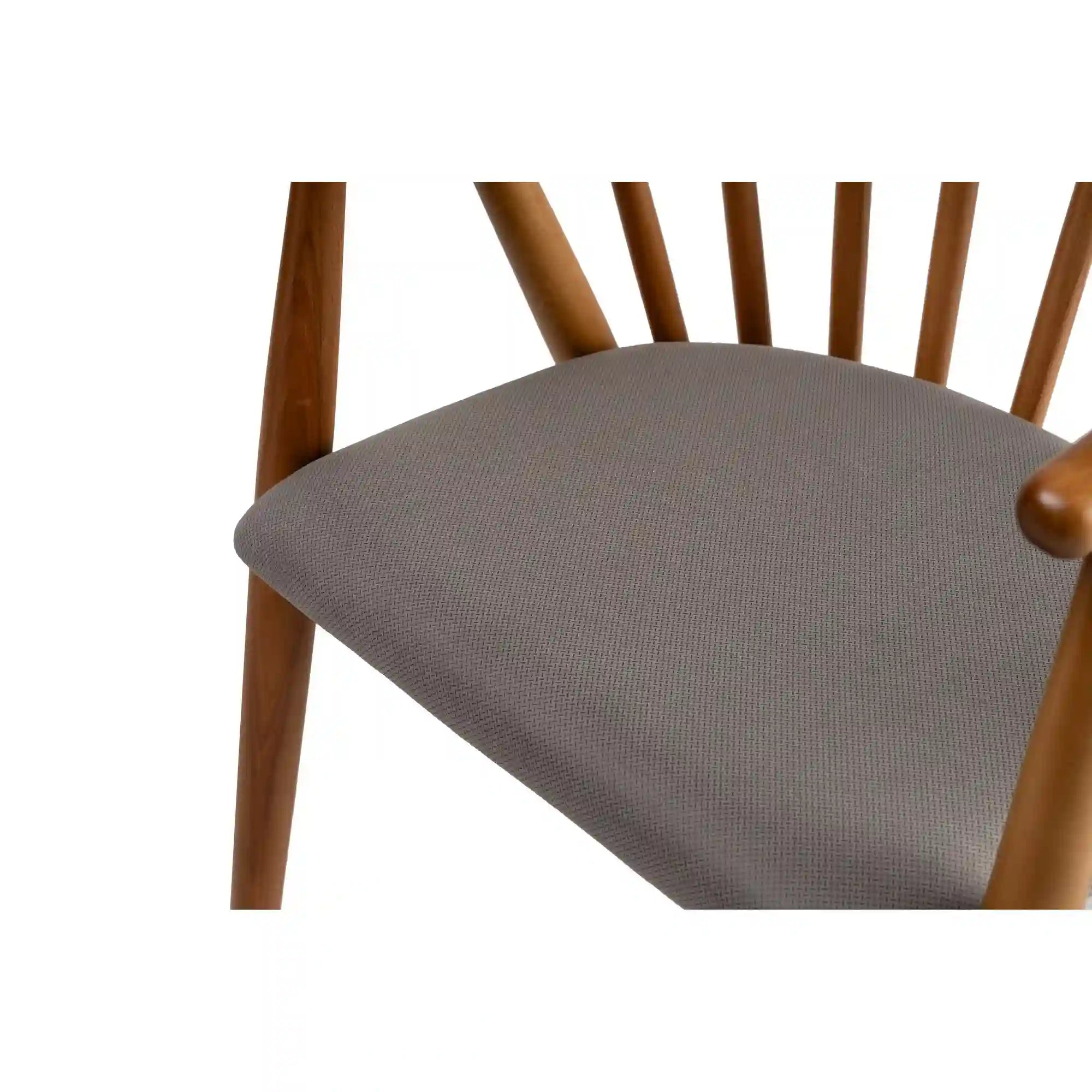 Scaun DORIS, stejar/gri, stofa/lemn, 56x58x82 cm