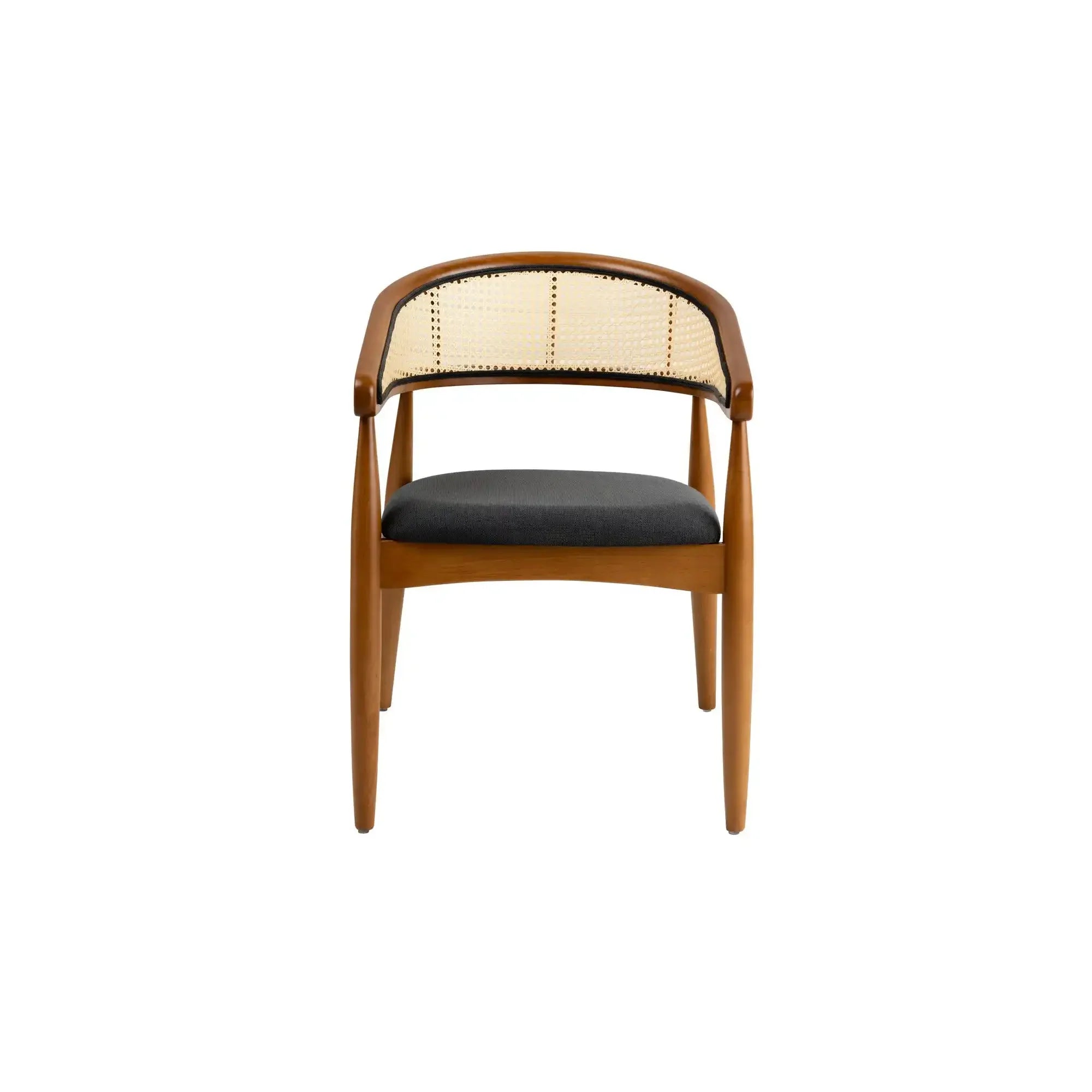 Scaun LIMA, stejar/negru, lemn/stofa, 54x50x75 cm