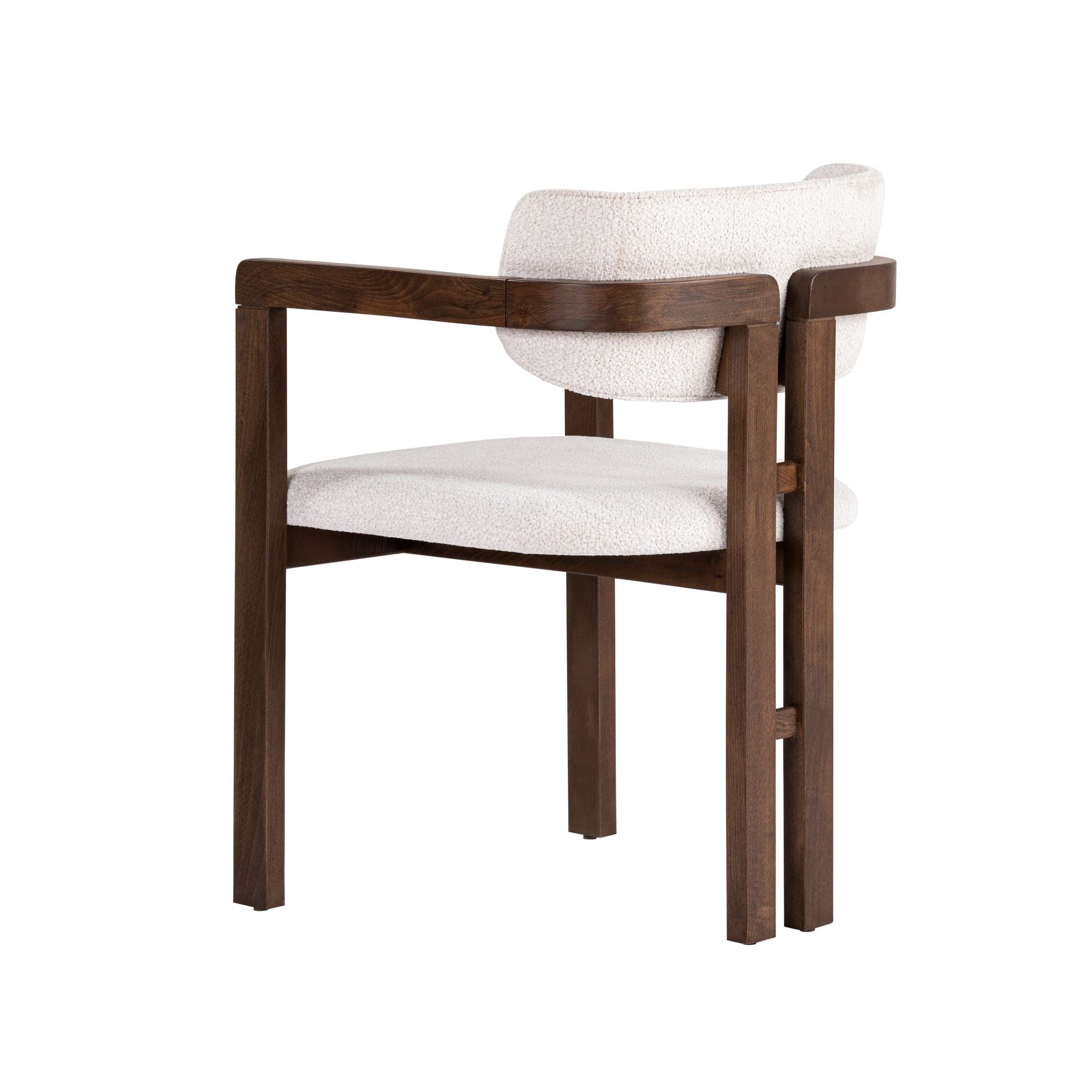 Scaun, Toscana - White, Dark Walnut, Alb / Nuc închis