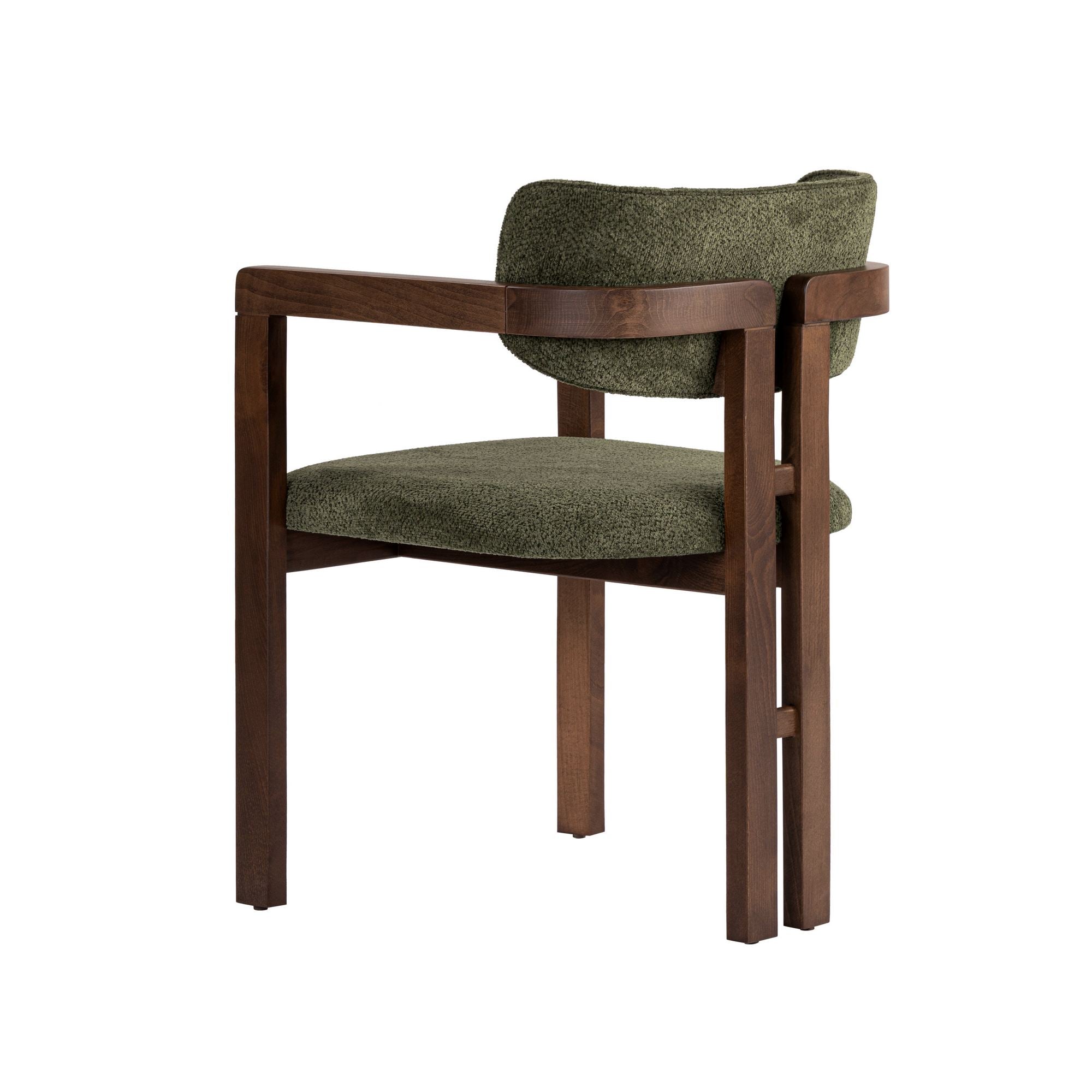 Scaun, Toscana - Green, Dark Walnut, Verde / Nuc închis