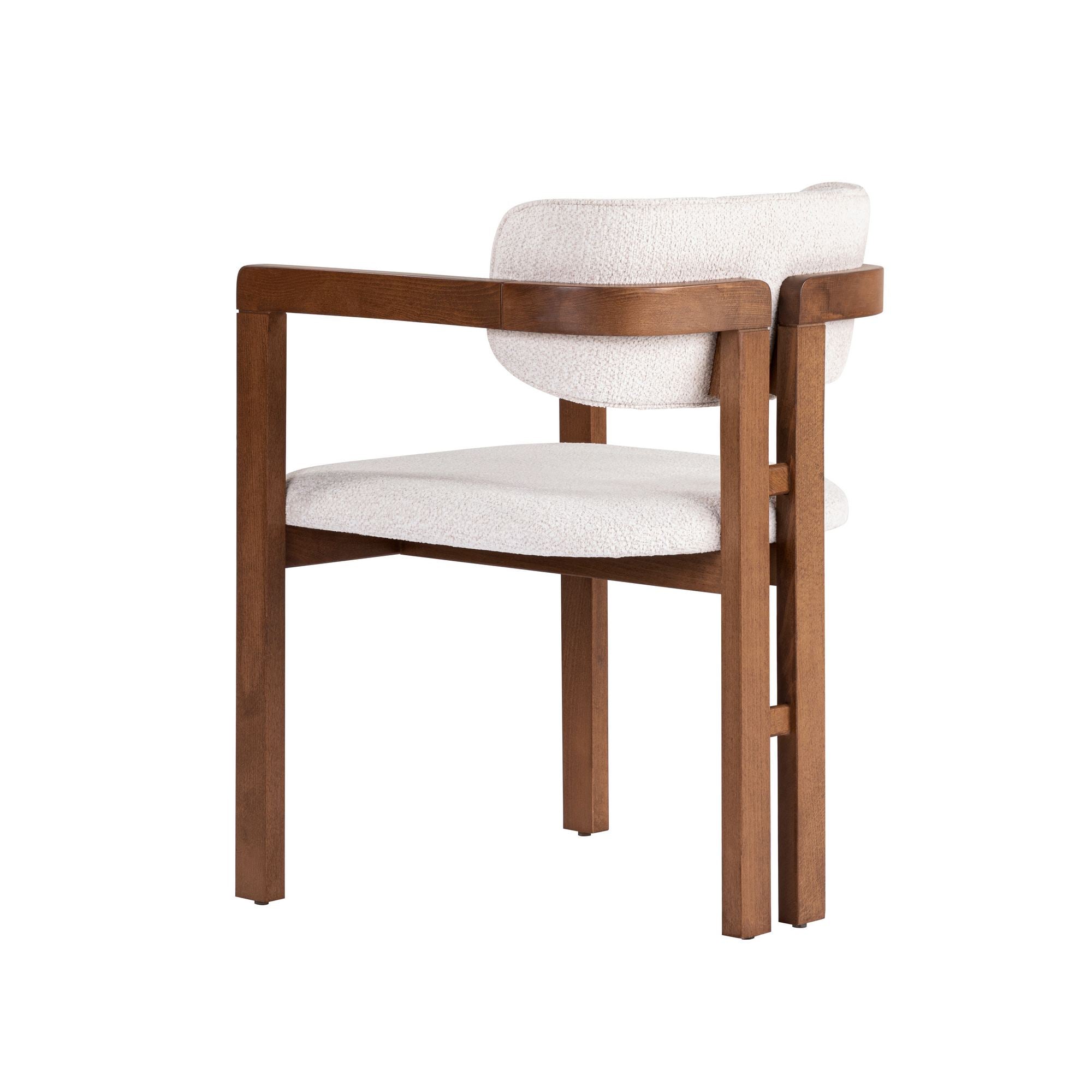Scaun, Toscana - White, Walnut, Alb / Nuc