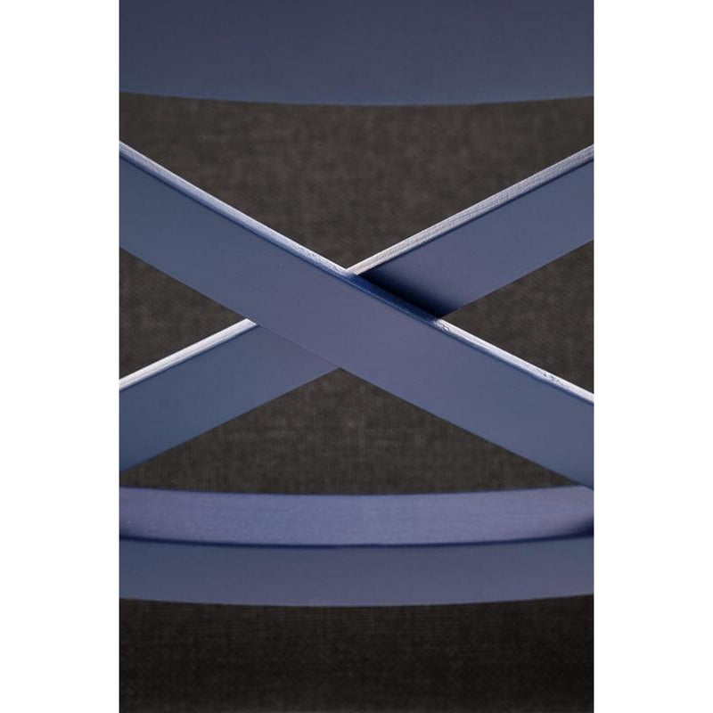Scaun bucatarie TUTTI 2, albastru/gri, stofa clasica/lemn, 45x49x90 cm