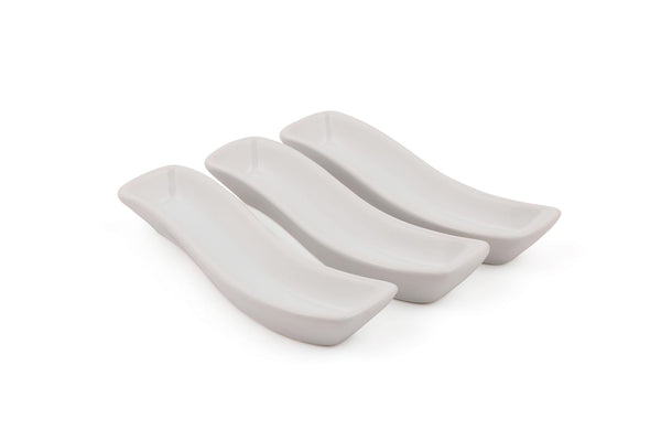 Set 3 boluri 275KRM1680, alb, ceramica, 18 cm