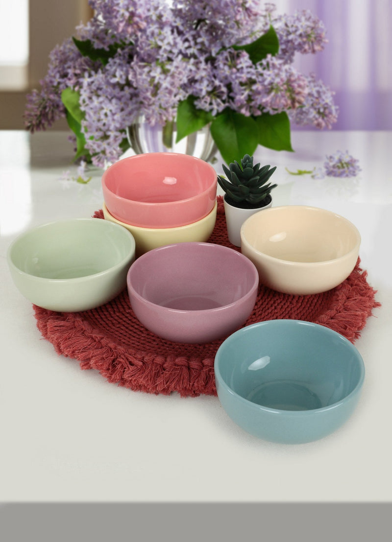 Set 6 boluri 275KRM1838, multicolor, ceramica, 8 cm