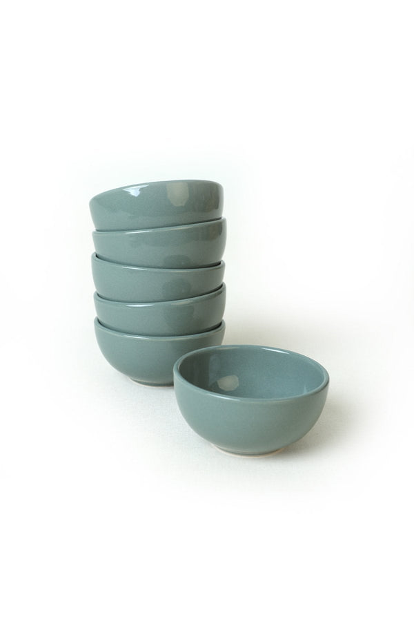 Set 6 boluri 275KRM2131, verde, ceramica, 8 cm