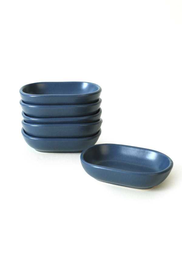 Set 6 boluri X0001612000, albastru inchis, ceramica, 11 cm