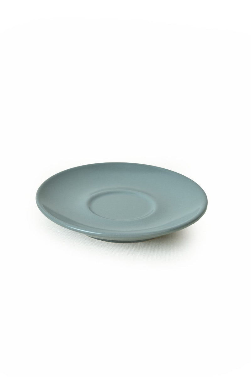 Set 2 cesti cu 2 farfurii 275KRM2220, alb/verde, ceramica, 95 ml