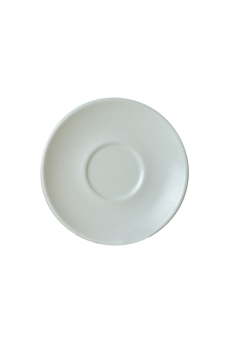 Set 2 cesti cu 2 farfurii 275KRM2220, alb/verde, ceramica, 95 ml