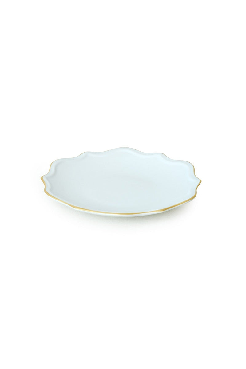 Set de cina 275KRM2222, 24 piese, alb, ceramica