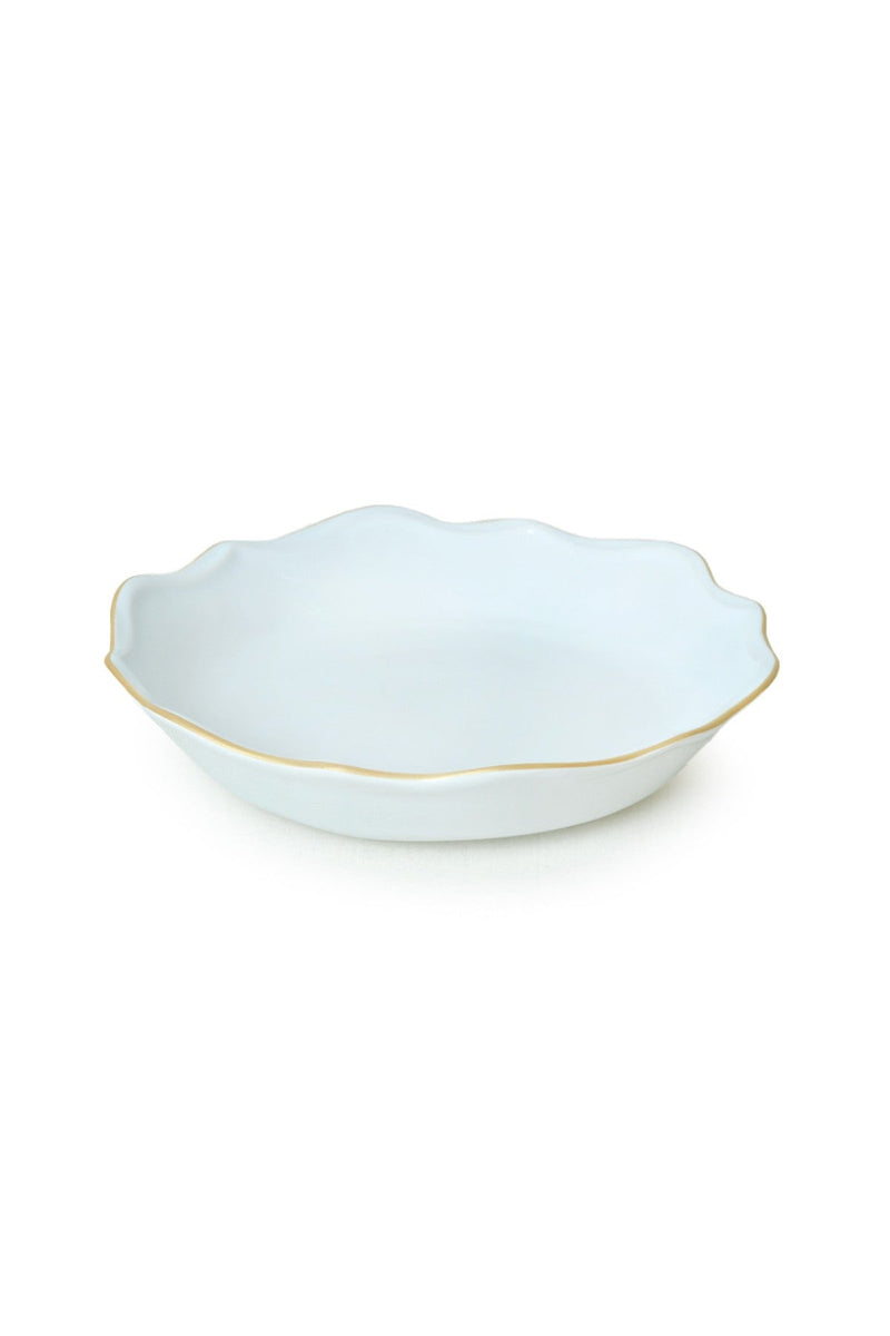 Set de cina 275KRM2222, 24 piese, alb, ceramica