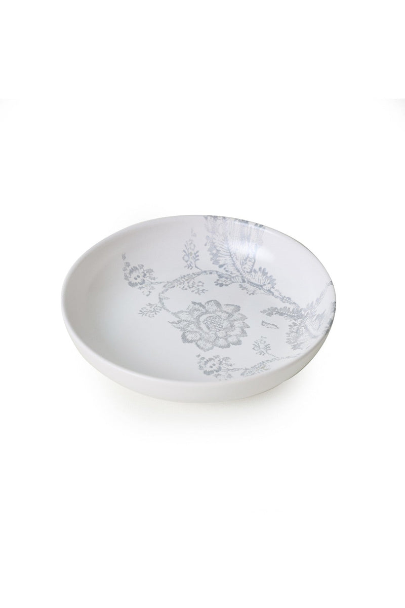 Set de cina 275KRM2338, 24 piese, gri mat/alb, ceramica